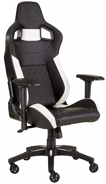 Игровое кресло Corsair T1 Race 2018 CF-9010012-WW (Black/White) купить в интернет-магазине icover