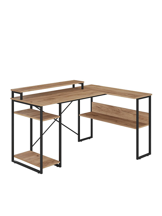 Стол компьютерный угловой лофт Ridberg TEXAS (Oak/Black) купить в интернет-магазине icover