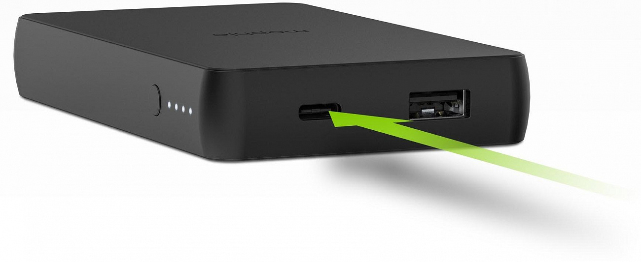 Внешний аккумулятор с функцией беспроводной зарядки Mophie Charge Stream Powerstation 10000 mAh 401101513 (Black) купить в интернет-магазине icover
