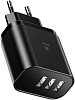 Сетевая зарядка Baseus Mirror Lake Intelligent Digital Display (CCALL-BH01) 3xUSB 3.4A (Black) купить в интернет-магазине icover