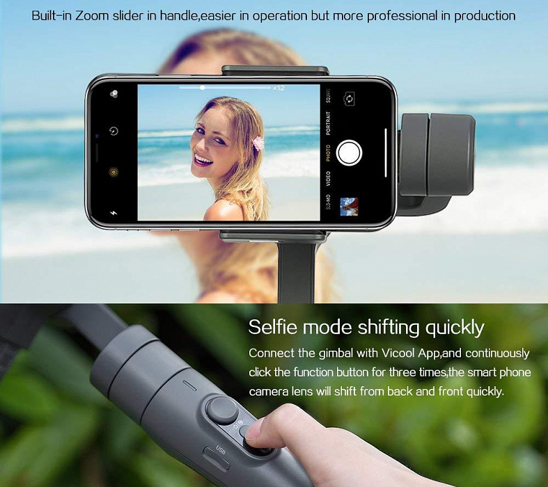 Стедикам Feiyu-Tech Vimble 2 для смартфонов (Space Grey) купить в интернет-магазине icover