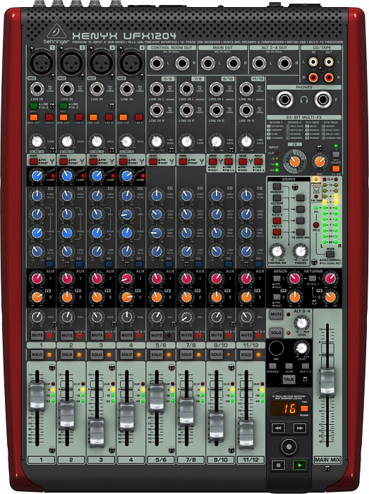 Behringer XENYX UFX1204 (A048878) - микшер (Vinous) купить в интернет-магазине icover