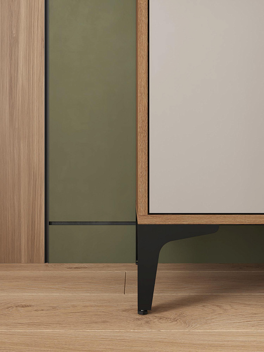 Комод Ridberg OKAYAMA 2Д/3Я (Dark Oak/Cashmire) купить в интернет-магазине icover