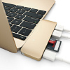 USB-хаб Satechi Combo Hub 3 in 1 USB Type-C B019PHF9UO (Gold) купить в интернет-магазине icover