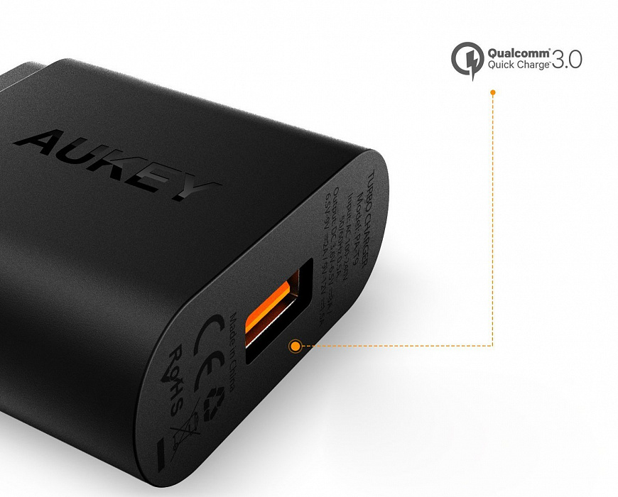 Комплект для зарядки Aukey 3 in 1 Car Charger CC-T8 + Wall PA-T9 + Cable CB-BAL3 (Black) купить в интернет-магазине icover