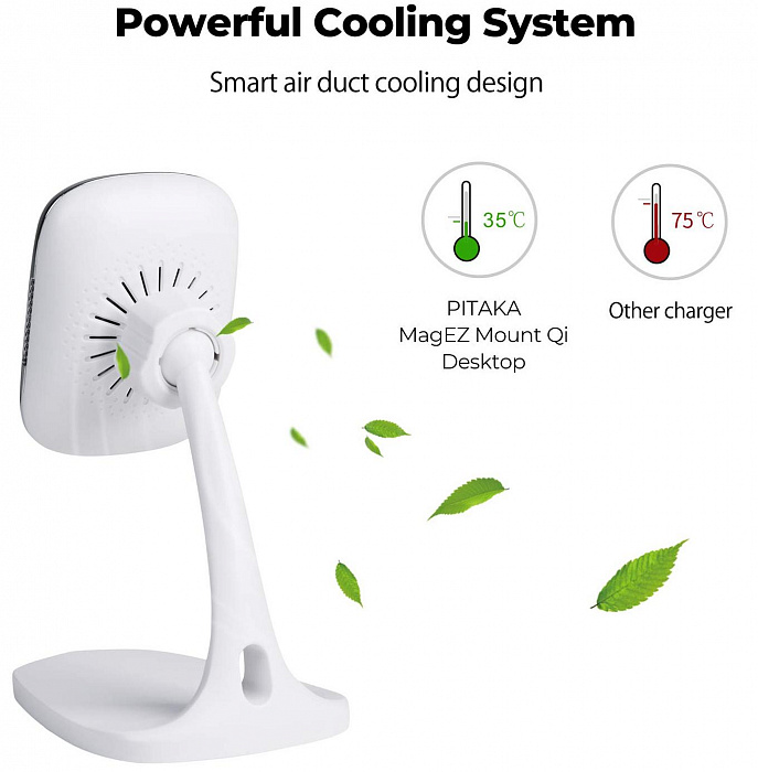 Беспроводное зарядное устройство Pitaka DT1001W (White) купить в интернет-магазине icover