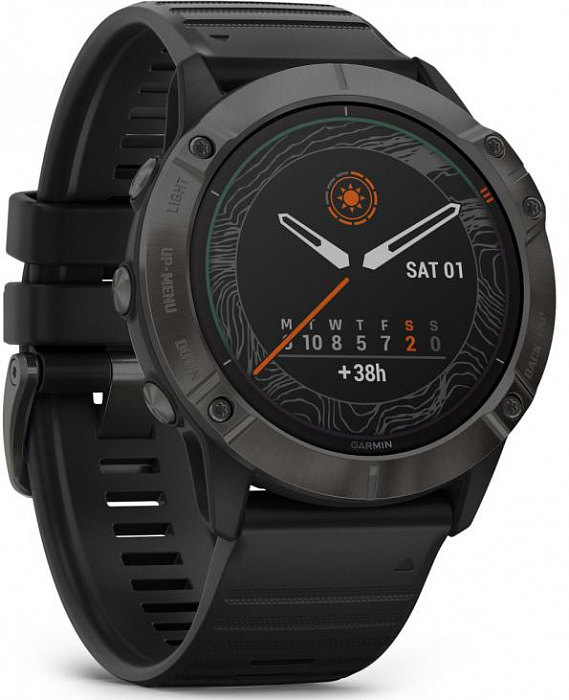 Спортивные часы Garmin Fenix 6X Pro Solar 010-02157-21 (Carbon Grey DLC/Black) купить в интернет-магазине icover