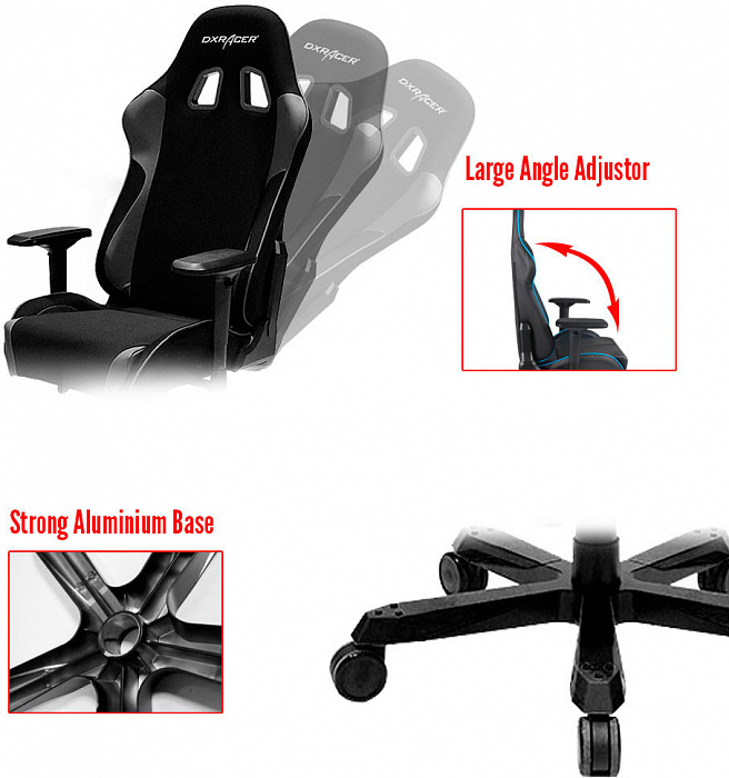 DXRacer OH/KS11/N - компьютерное кресло (Black) купить в интернет-магазине icover