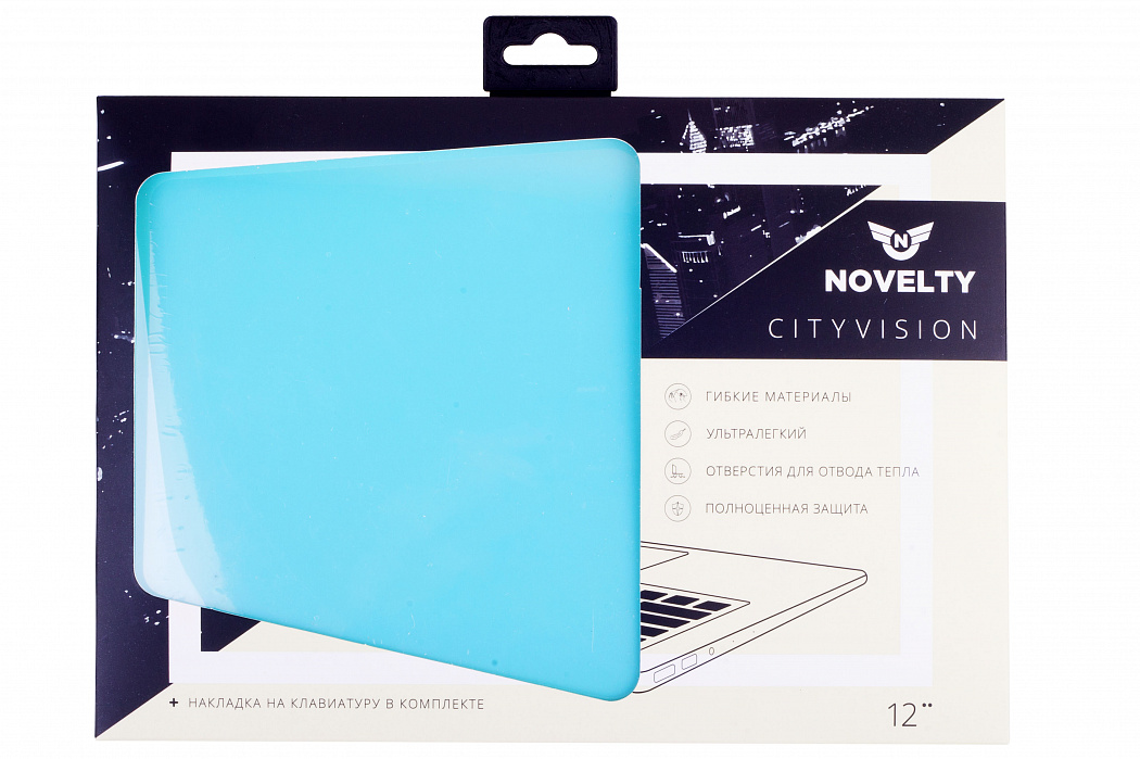 Чехол-накладка Novelty Electronics Transparent Hard Shell Case для Apple MacBook 12 (Tiffany) купить в интернет-магазине icover