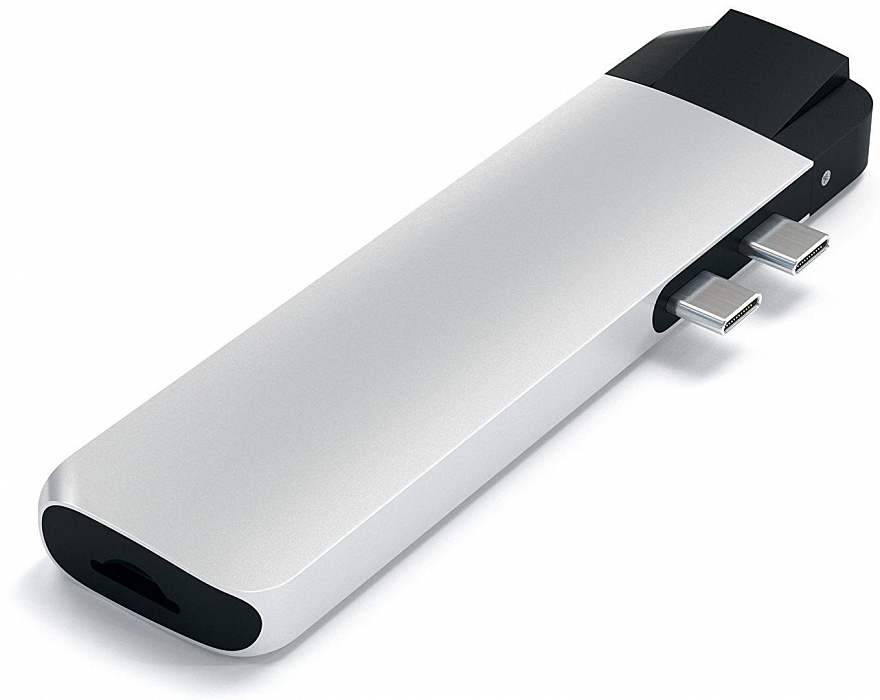 Хаб Satechi Aluminium Type-C Pro Hub Adapter with Ethernet (Silver) купить в интернет-магазине icover