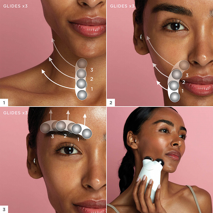 Аппарат для повышения тонуса лица NuFace Trinity (White) купить в интернет-магазине icover