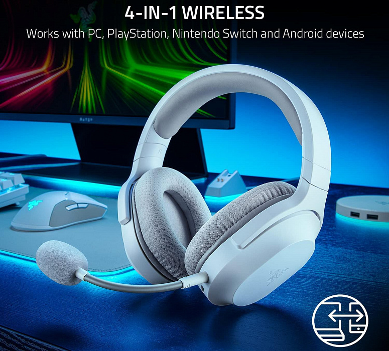 Игровая Гарнитура Razer Barracuda X RZ04-03800200-R3M1 (Mercury White) купить в интернет-магазине icover