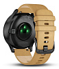 Умные часы Garmin Vivomove HR Premium 127-204 mm 010-01850-00 (Onyx Black/Tan Suede) купить в интернет-магазине icover