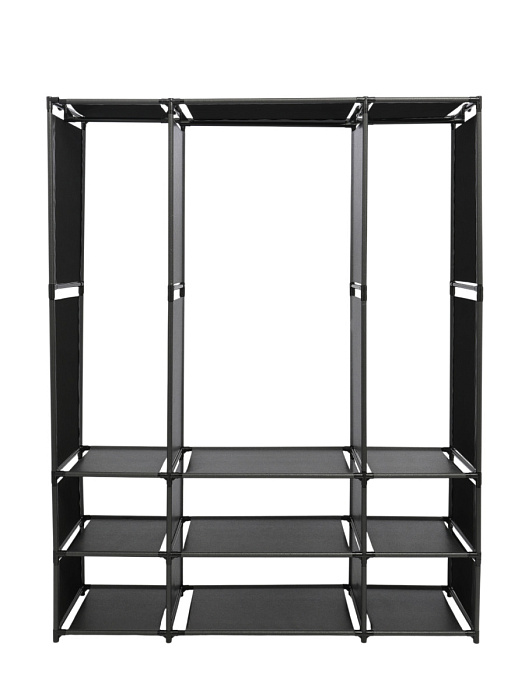 Вешалка напольная для одежды узкая с перегородками Ridberg 3.0 (Black) купить в интернет-магазине icover
