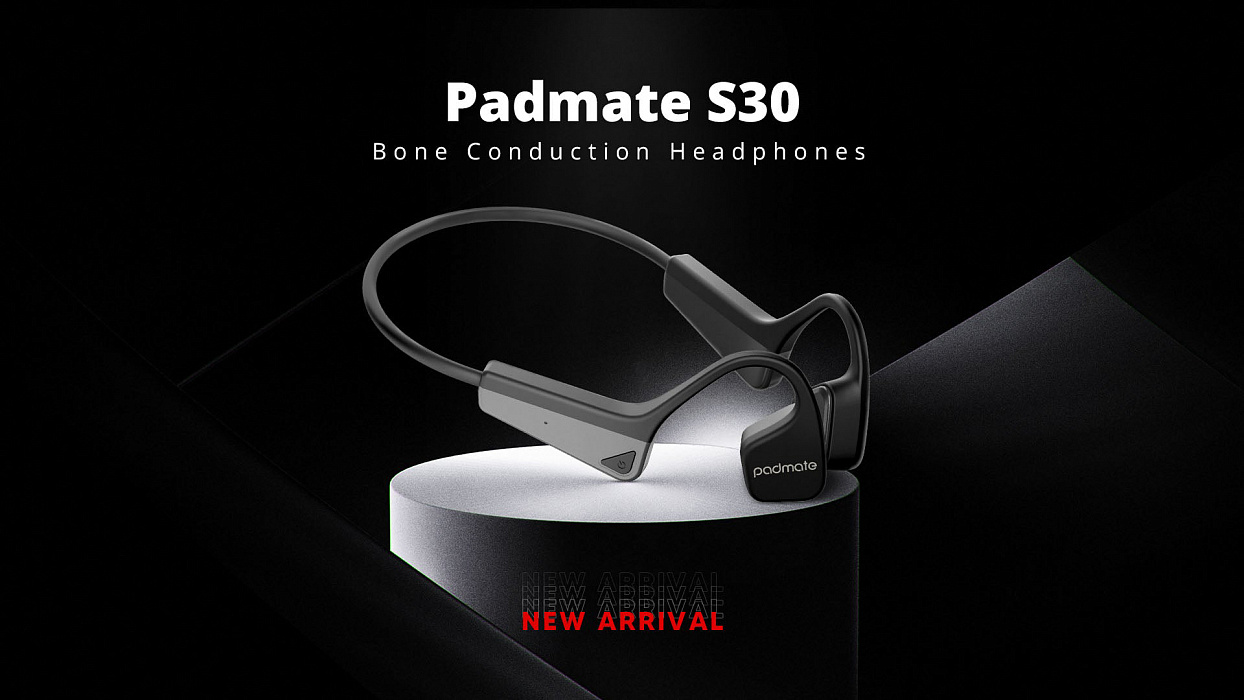 Беспроводные спортивные наушники Padmate S30 (Black) купить в интернет-магазине icover