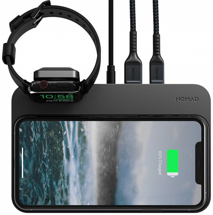 Беспроводное зарядное устройство Nomad Base Station Watch Edition V2 NM3A045A00 (Black) купить в интернет-магазине icover