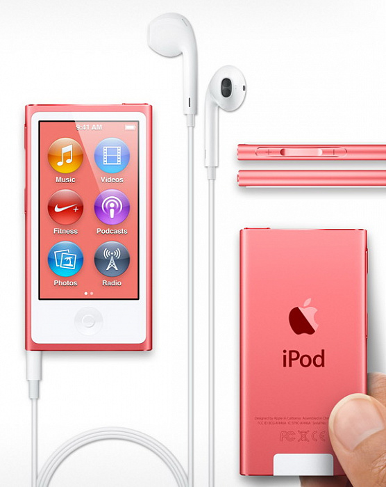 Apple iPod nano 7G 16Gb (MD475RU/A) Pink купить в интернет-магазине icover