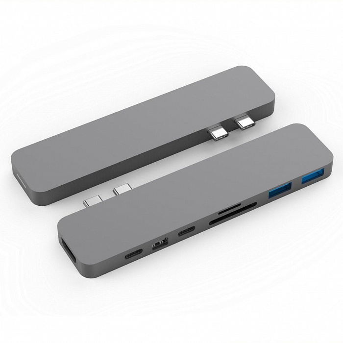 USB-концентратор HyperDrive PRO 8-in-2 GN28D для MacBook Pro 2016/2017 (Space Grey) купить в интернет-магазине icover