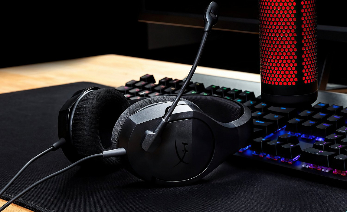 Игровая гарнитура HyperX Cloud Stinger Core HX-HSCSC2-BK/WW (Black) купить в интернет-магазине icover