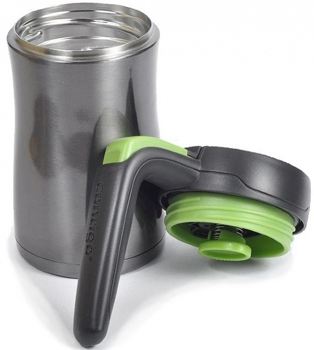 Термокружка с замком Contigo Fulton contigo0143 (Grey/Green) купить в интернет-магазине icover