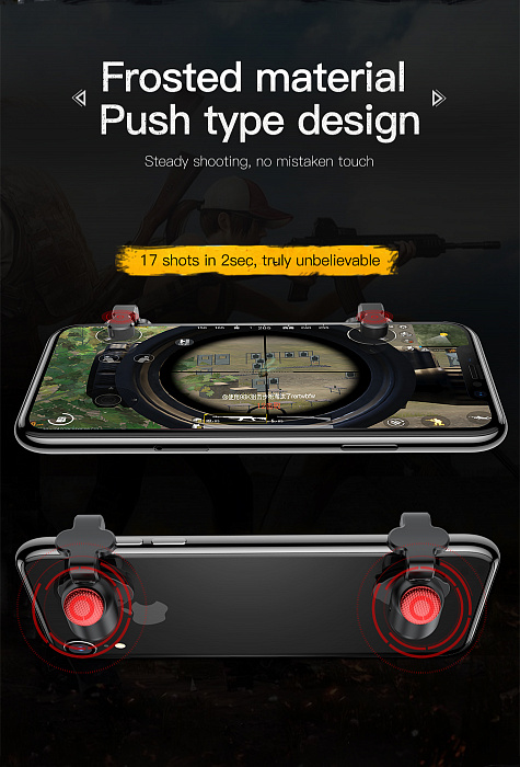 Игровой контроллер Baseus Red-Dot Mobile Game (ACHDCJ-01) для смартфонов (Black) купить в интернет-магазине icover