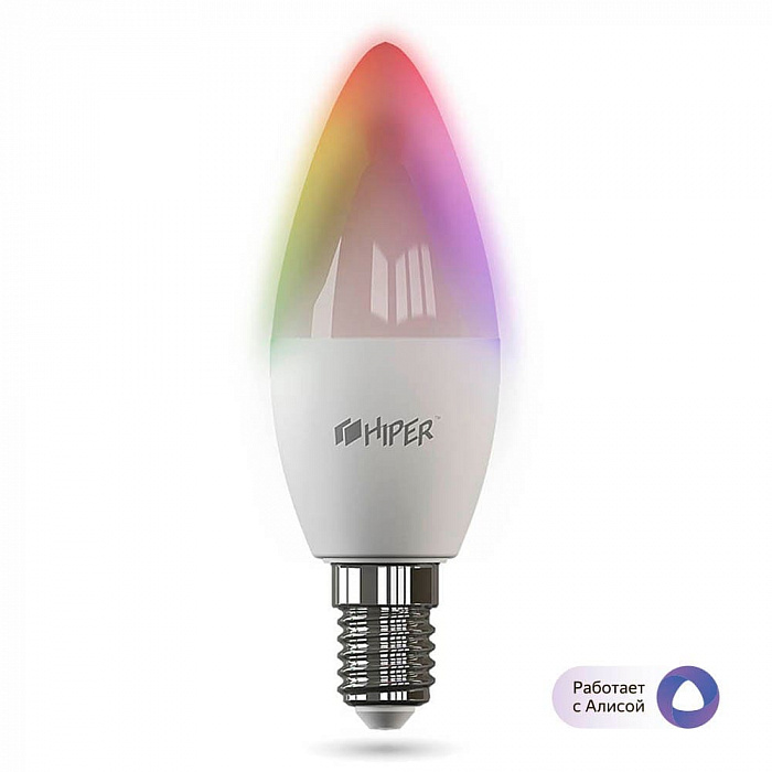 Умная лампа HIPER IoT C1 RGB работает с Алисой (White) купить в интернет-магазине icover