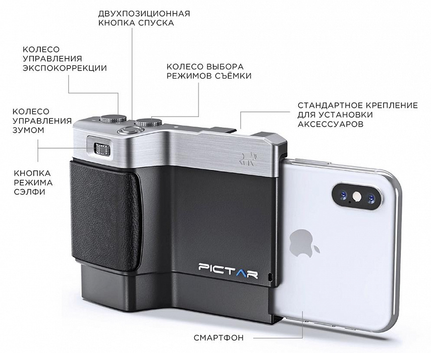 Умный держатель Miggo Pictar One Plus MKII (MW PT-ONE BS 42) для iOS/Android (Black) купить в интернет-магазине icover