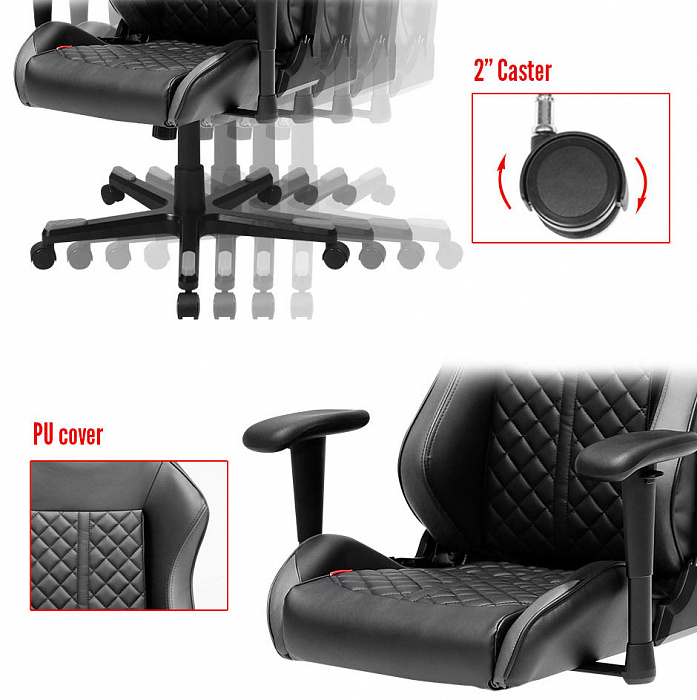 Компьютерное кресло DXRacer OH/DF73/N (Black) купить в интернет-магазине icover