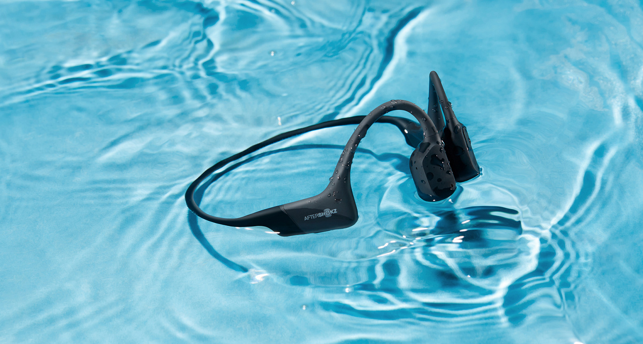 Bluetooth-наушники с микрофоном AfterShokz Aeropex AS800 (Cosmic Black) купить в интернет-магазине icover