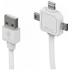 Кабель Allocacoc Apple Lighting + microUSB + miniUSB - USB 9002/UC80CN (White) купить в интернет-магазине icover