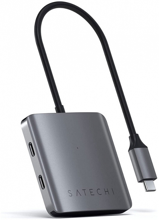 Хаб Satechi USB-C 4-Port ST-UC4PHM (Space Grey) купить в интернет-магазине icover