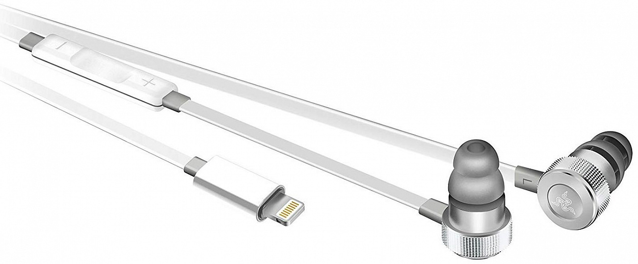 Наушники Razer Hammerhead Lightning (RZ04-02090200-R3M1) для iOS (White) купить в интернет-магазине icover