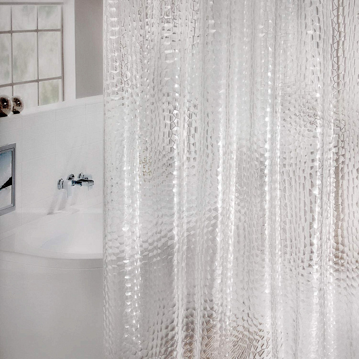 Штора для ванной комнаты Ridberg Коралл PEVA 180 x 200 см (Clear) купить в интернет-магазине icover