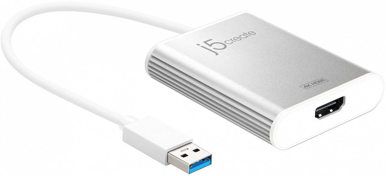 Переходник j5create JUA354 USB 3.0 to 4K HDMI (Silver) купить в интернет-магазине icover