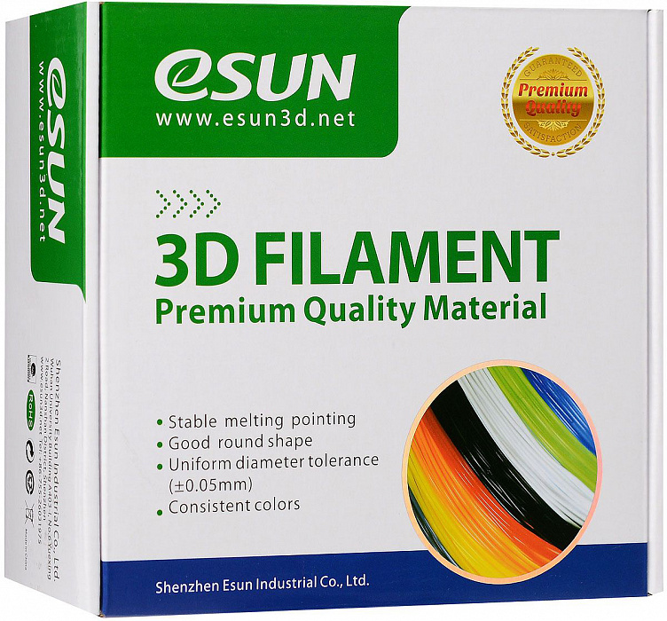 ESUN 3D Filament 1.75 мм (PETG175SB1) - катушка PETG-пластика (Black) купить в интернет-магазине icover