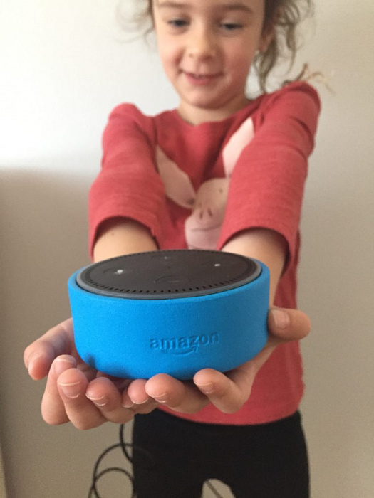 Акустическая система Amazon Echo Dot Kids Edition (Blue) купить в интернет-магазине icover