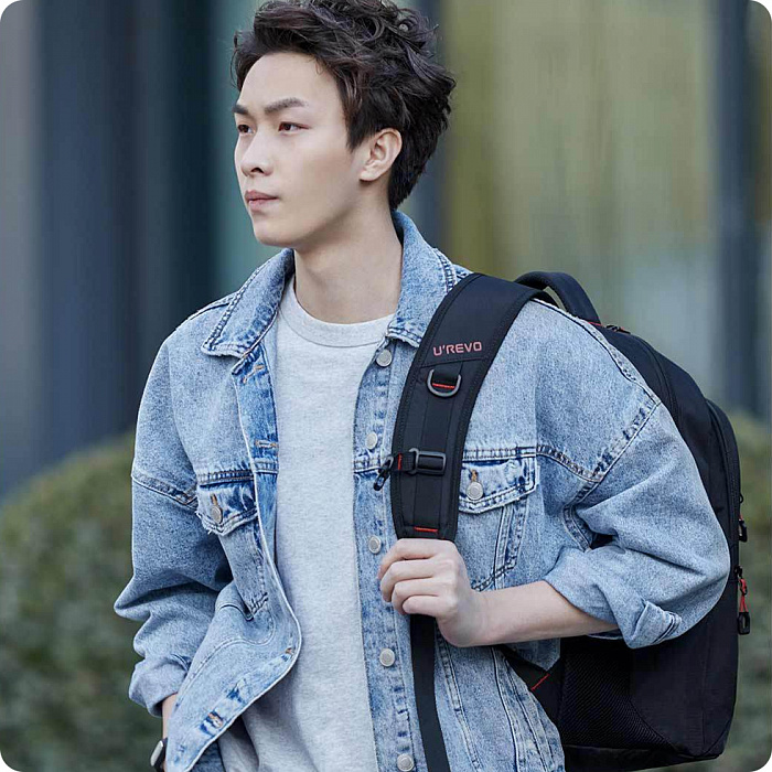 Рюкзак Xiaomi UREVO Large Capacity Multi-Functional для ноутбука 15" (Black) купить в интернет-магазине icover