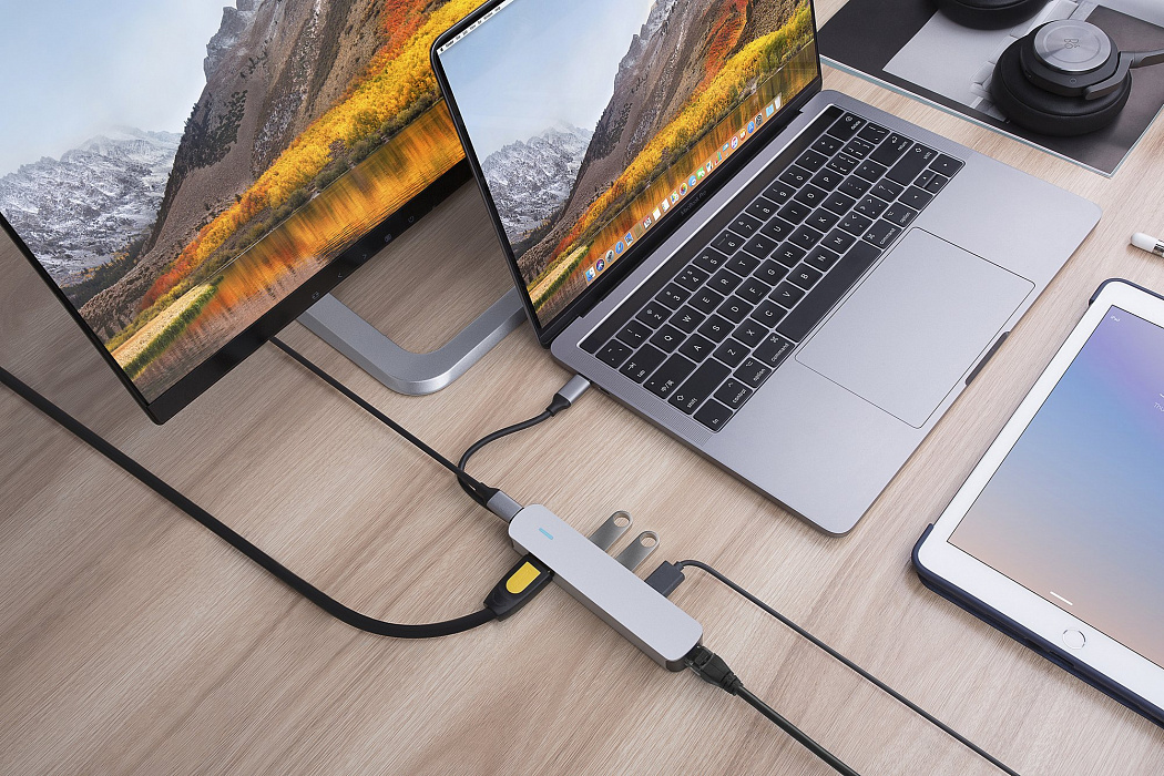 USB-хаб HyperDrive 6-in-1 USB-C (Silver) купить в интернет-магазине icover