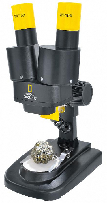 National Geographic Microscop Stereo 20x (9119000) - цифровой микроскоп (Black/Yellow) купить в интернет-магазине icover
