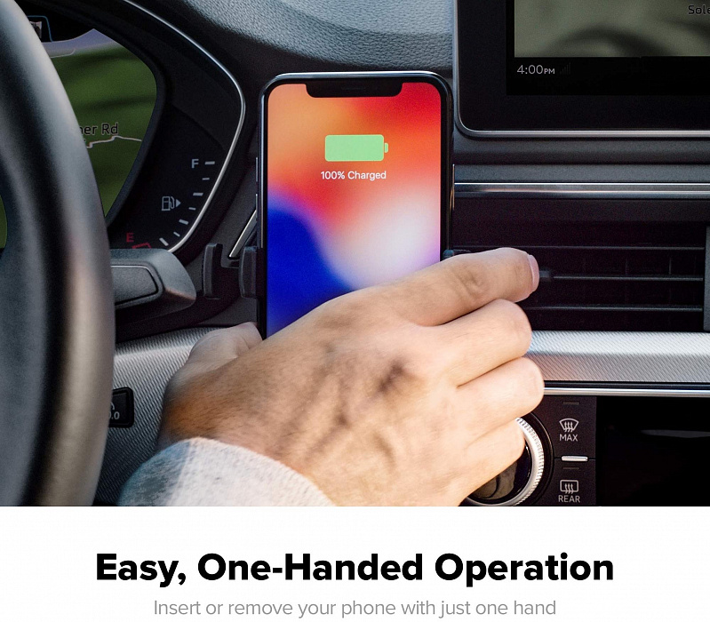 Автомобильная зарядка Mophie Mophie Charge Stream Vent Mount (409901475) купить в интернет-магазине icover