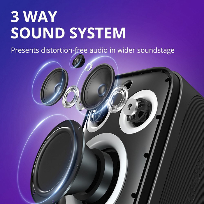 Портативная акустика Tronsmart Halo 200 Basic 120W (Black) купить в интернет-магазине icover