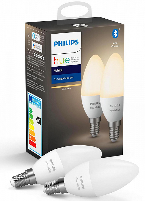 Набор ламп Philips Hue White Bluetooth E14 (929002039904) купить в интернет-магазине icover