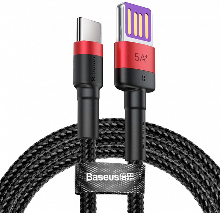 Кабель Baseus Cafule HW (CATKLF-P91) USB/USB Type C 1m (Red/Black) купить в интернет-магазине icover