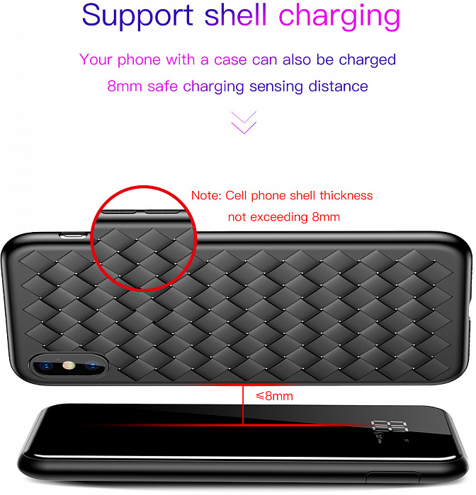 Внешний аккумулятор Baseus Wireless Charge Power Bank 8000 mah (Black) купить в интернет-магазине icover