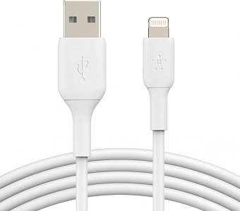 Кабель для iPhone, iPad Belkin Boost Charge USB-A/Lightning 1m CAA001bt1MWH (White)