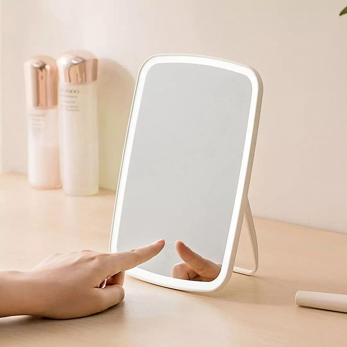 Косметическое зеркало Xiaomi Jordan&Judy Tri-Color LED Makeup Mirror (White) купить в интернет-магазине icover