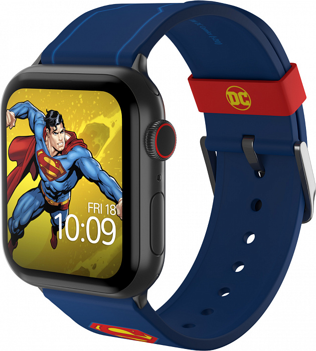 Ремешок MobyFox DC Superman Tactical (ST-WNR22DCC2004) для Apple Watch (Blue) купить в интернет-магазине icover