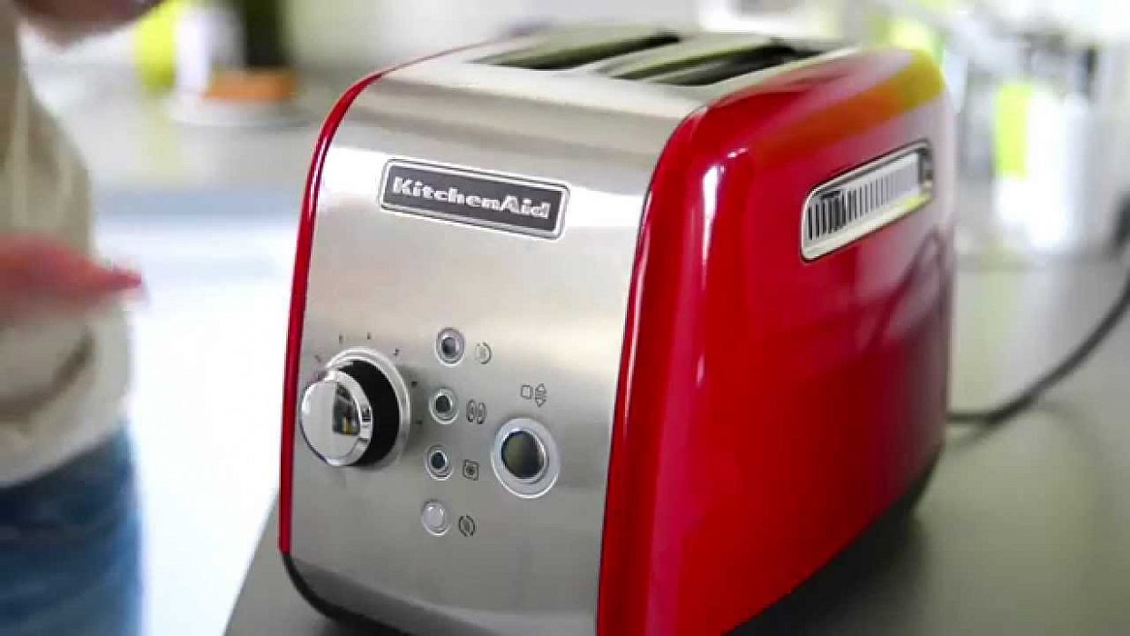 Тостер на 2 хлебца KitchenAid KMT221 2-slice Toaster 5KMT221EER (Empire Red) купить в интернет-магазине icover