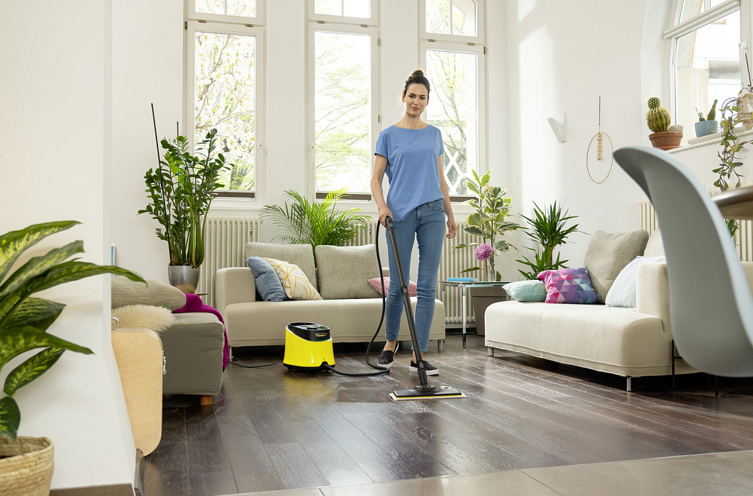 Пароочиститель Karcher SC 3 Deluxe EF (1.513-200.0) + Насадка для мытья окон Karcher (2.863-025.0) купить в интернет-магазине icover