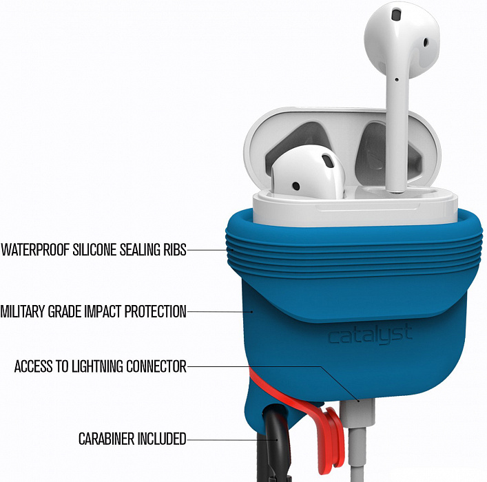 Чехол Catalyst Waterproof Case для AirPods (Blueridge/Sunset) купить в интернет-магазине icover